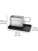Wenko Afwasorganizer "Orio" zilverkleurig/zwart - (B)21 x (H)10,5 x (D)12 cm