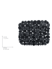 Wenko 2er-Set: Waschbeckenmatten in Grau/ Schwarz - (L)31 x (B)26 cm