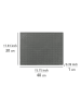 Wenko Afdruipmat "Maxi" grijs - (L)40 x (B)30 cm