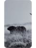 Wenko 2er-Set: Herdabdeckplatten "Highland Cattle" in Grau - (L)30 x (B)52 cm