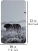 Wenko 2-delige set: fornuisafdekplaten "Highland Cattle" grijs - (L)30 x (B)52 cm