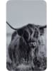 Wenko 2-delige set: fornuisafdekplaten "Highland Cattle" grijs - (L)30 x (B)52 cm