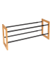 Wenko Schoenenrek naturel/zwart - (B)61 x (H)30 x (D)20 cm