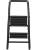 Wenko 2-stufige Klapptrittleiter in Schwarz - (B)45,5 x (H)84,5 x (T)43,5 cm