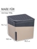 Wenko Luchtontvochtiger "Cube" beige - (B)16,5 x (H)15,7 x (D)16,5 cm