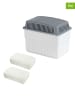Wenko 3-delige set: luchtontvochtigers wit/grijs - (B)24 x (H)16 x (D)15 cm