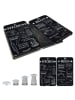 Wenko 2-delige set: afdekplaten voor fornuis ''Kitchen Rules'' zwart - (L)30 x (B)52cm