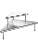 Wenko Edelstahl-Eckregal "Massivo Duo" - (B)48,5 x (H)31 x (T)48,5 cm