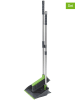 Wenko 2-delige klapstoffer-en-blik groen/antraciet - (B)26 x (H)83,5 x (D)24 cm
