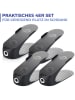 Wenko 4-delige set: schoenhouders "Maximex" zwart - (B)29 x (H)15 x (D)11,5 cm
