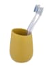 Wenko Tandenborstelhouder "Badi" geel - (H)11 x  Ø 8 cm