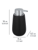 Wenko Zeepdispenser "Badi" zwart - 320 ml