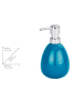 Wenko 2-delige set: zeepdispensers "Polaris" turquoise - 390 ml