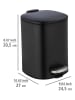 Wenko Kosz "Alassio" w kolorze czarnym na śmieci - 5 l