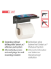 Wenko Toiletrolhouder "Desulo" antraciet - (B)14 x (H)12 x (D)6,2 cm