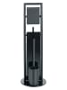 Wenko WC-Garnitur "Ravina" in Schwarz - (H)70 x Ø 20 cm