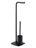 Wenko Toiletborstelgarnituur  ''Iria'' zwart - (B)23 x (H)72 x (D)20 cm