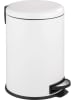 Wenko Treteimer "Leman" in Weiß - 20 l