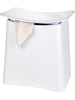 Wenko Kruk met opbergruimte "Wing" wit - (B)45 x (H)48 x (D)33 cm