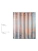 Wenko Douchegordijn "Agate" lichtblauw/lichtbruin - (L)200 x (B)180 cm