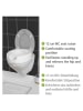 Wenko Toiletbrilverhoging wit - (B)41,5 x (H)44 x (D)17 cm