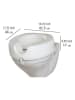 Wenko Toiletbrilverhoging wit - (B)41,5 x (H)44 x (D)17 cm