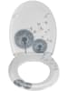 Wenko Easyclose-toiletbril "Astera" wit/grijs