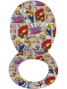 Wenko Easyclose-toiletbril "Pop-Art" meerkleurig
