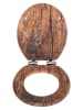 Wenko Automatyczna deska WC "Rustic" w kolorze brązowym