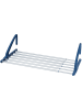 Wenko Balkonwasdroogrek blauw/zilverkleurig - (B)106 x (H)21 x (D)37,5 cm