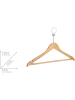Wenko 4-delige set: kledinghangers naturel - (B)45 x (H)23,5 cm