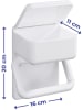 Maximex Toiletpapierhouder wit - (B)16 x (H)20 x (D)11 cm