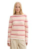 Tom Tailor Trui wit/rood/beige