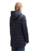 Tom Tailor Doorgestikte mantel donkerblauw