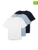 Tom Tailor 3-delige set: shirts wit/lichtblauw/donkerblauw