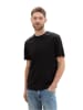 Tom Tailor 3er-Set: Shirts in Schwarz/ Weiß