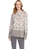 Heine Pullover in Creme/ Grau