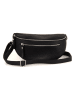 Lucca Baldi Leder-Gürteltasche "Burano" in Schwarz - (B)30 x (H)19 x (T)2 cm