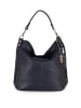 Lucca Baldi Leder-Schultertasche "Bolzano" in Dunkelblau - (B)45 x (H)40 x (T)15 cm