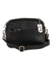 Lucca Baldi Leder-Umhängetasche "Cascina" in Schwarz - (B)22 x (H)18 x (T)9 cm