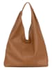 Lucca Baldi Leren schoudertas "Catanzaro" camel - (B)45 x (H)36 x (D)5 cm