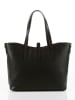 Lia Biassoni Leder-Schultertasche "Parma" in Schwarz - (B)40 x (H)27 x (T)14 cm