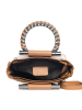 Lia Biassoni Leder-Henkeltasche "Garlate" in Hellbraun - (B)28 x (H)21 x (T)10 cm