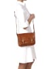 Lia Biassoni Leder-Umhängetasche in Hellbraun - (B)26 x (H)19 x (T)12 cm