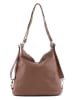 Anna Morellini Leder-Schultertasche in Braun - (B)39 x (H)30 x (T)16 cm