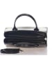 Mia Tomazzi Leder-Henkeltasche "Nago" in Schwarz - (B)30 x (H)27 x (T)13 cm