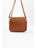 Lia Biassoni Leder-Umhängetasche in Hellbraun - (B)23 x (H)20 x (T)9 cm