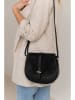 Lia Biassoni Leder-Umhängetasche  in Schwarz - (B)23 x (H)20 x (T)6 cm