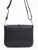 Lia Biassoni Leder-Umhängetasche  in Schwarz - (B)24 x (H)18 x (T)8 cm