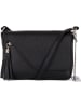 Anna Morellini Leder-Umhängetasche "Lola" in Schwarz - (B)24 x (H)18 x (T)6 cm